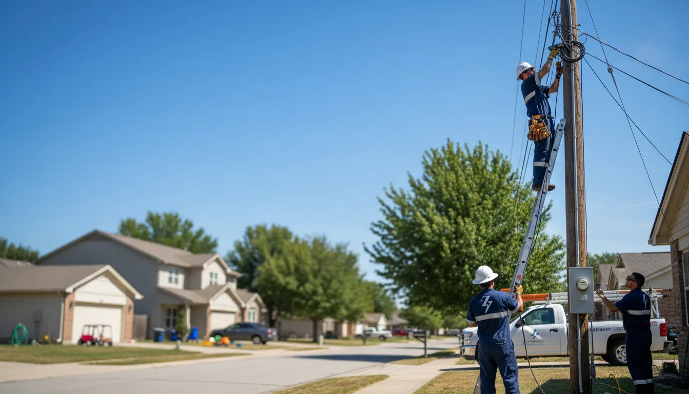 Residential electrician providing installation services in Muscle Shoals, AL